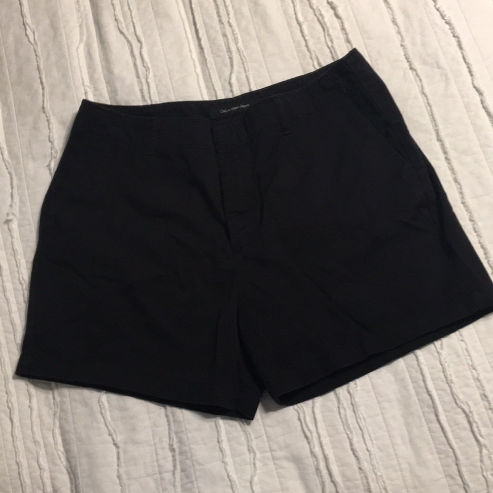 Calvin Klein black shorts.